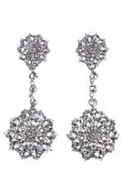 Women's Oscar De La Renta 'classic Jeweled' Swarovski Crystal Drop Earrings