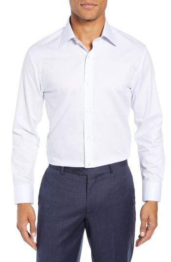 Men's Bonobos Slim Fit Solid Dress Shirt .5 33 - Blue