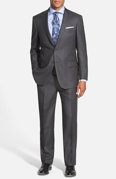 Men's Hart Schaffner Marx Classic Fit Solid Wool Suit