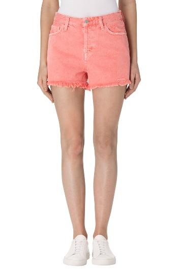 Women's J Brand Gracie High Waist Cutoff Shorts - Orange