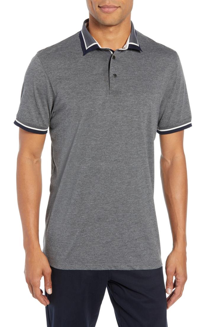 Men's Ted Baker London Slim Fit Gummy Polo (m) - Grey