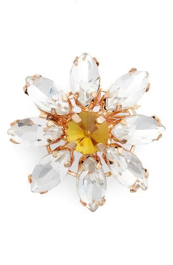 Women's Cara Crystal Flower Pin