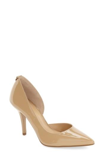 Women's Michael Michael Kors 'nathalie Flex' Half D'orsay Pump .5 M - Beige