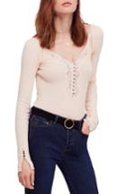 Women's Free People To The West Fitted Top - Pink