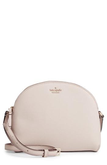 Kate Spade New York Cameron Street Large Hilli Leather Crossbody Bag - White