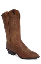 Women's Ariat Heritage Western R-toe Boot .5 M - Brown