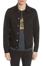 Men's Givenchy Denim Jacket With Logo Embroidery - Black