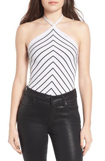 Women's Bp. Stripe Halter Bodysuit
