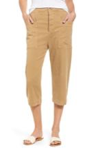 Women's James Perse Crop Stretch Cotton Twill Pants