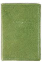 Men's Moore & Giles Leather Passport Case - Green