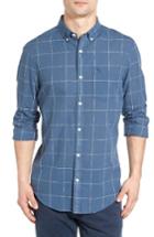 Men's Original Penguin Lawn Trim Fit Windowpane Plaid Shirt