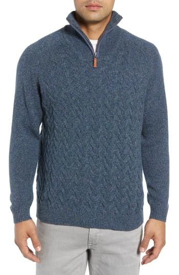 Men's Tommy Bahama Irazu Half Zip Sweater - Blue