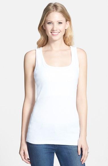 Women's Bun Maternity Maternity/nursing Tank - White