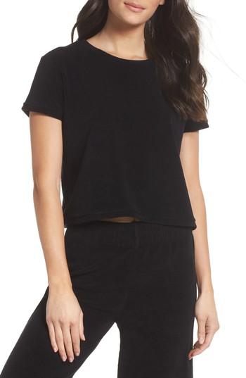 Women's Ragdoll Crop Tee - Black