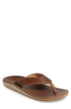 Men's Olukai Nohona Ili Flip Flop M - Brown