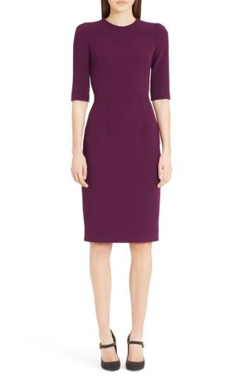 Women's Dolce & Gabbana Stretch Cady Sheath Dress