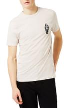 Men's Topman Skeleton Badge T-shirt