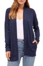 Women's Stateside Fleece Open Cardigan - Blue