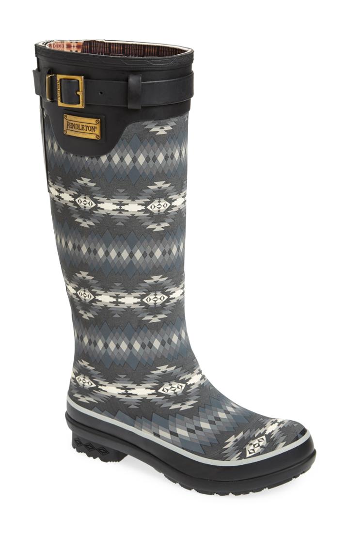 Women's Pendleton Papago Park Rain Boot, Size 5 M - Black