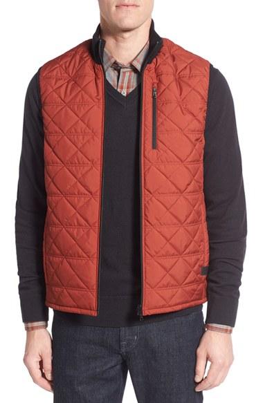 Men's Victorinox Swiss Army 'quilted Matterhorn Ii' Water Repellent Vest, Size - Metallic
