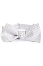 Men's Robert Talbott Paisley Check Bow Tie, Size R - Metallic