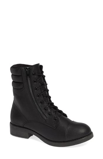 Women's Mia Maeva Combat Boot M - Black
