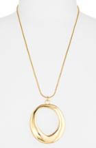 Women's Halogen Molten Circle Slider Pendant Necklace