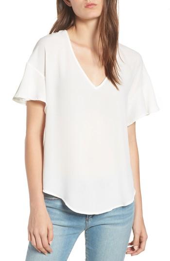 Women's Crepe Tee, Size - Ivory