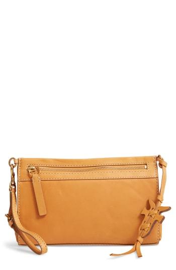 Women's Frye Carson Leather Wristlet/clutch - Orange