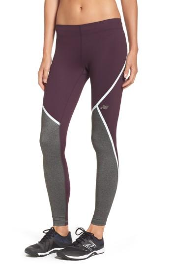 Women's New Balance Trinamic Tights - Purple