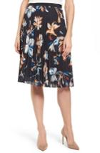Women's Boss Viplisa Pleated Floral Skirt - Blue