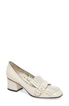 Women's Gucci Tonal Gg Marmont Pump .5us / 37.5eu - White