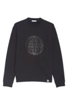 Men's Versace Collection Large Logo Sweatshirt - Black