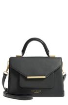 Ted Baker London Faux Leather Satchel - Black