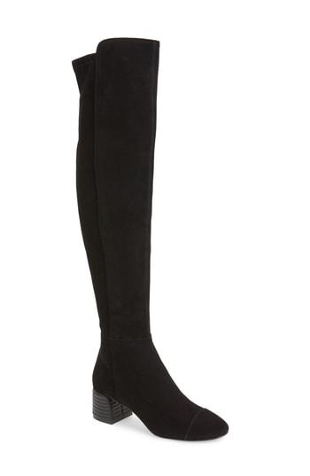 Women's Tory Burch Nina Over The Knee Boot .5 M - Black