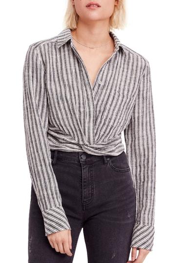 Women's Free People Lust For Life Twist Top - Ivory
