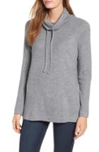 Women's Chaus Sweater-like Cowl Neck Top - Grey