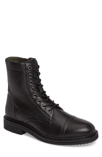 Men's John Varvatos Star Usa Cooper Cap Toe Boot M - Black
