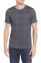 Men's Ted Baker London Giovani Modern Slim Fit Print T-shirt (m) - Blue