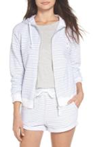 Women's Topshop Stripe Hoodie - White