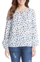Women's Karen Kane Print Cold Shoulder Peasant Top
