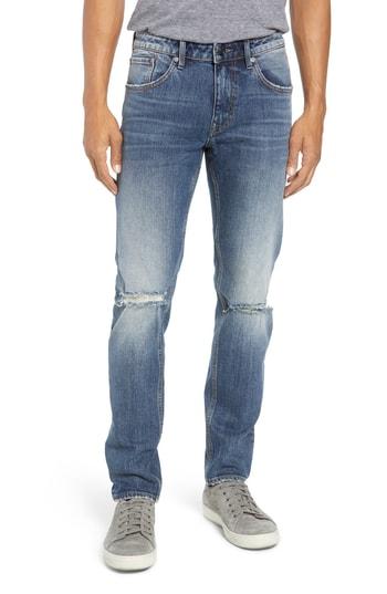 Men's Vigoss Mick Slim Fit Ripped Jeans X 32 - Blue