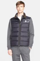 Men's Moncler 'dupres' Two-tone Quilted Down Vest - Blue