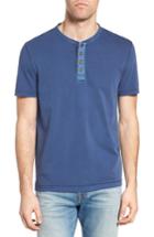 Men's Jeremiah Edmund Pigment Jersey Henley, Size - Blue