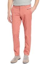Men's Bonobos Tailored Fit Washed Stretch Cotton Chinos X 32 - Coral