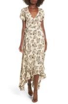 Women's Lira Clothing Taryn High/low Wrap Dress - Ivory