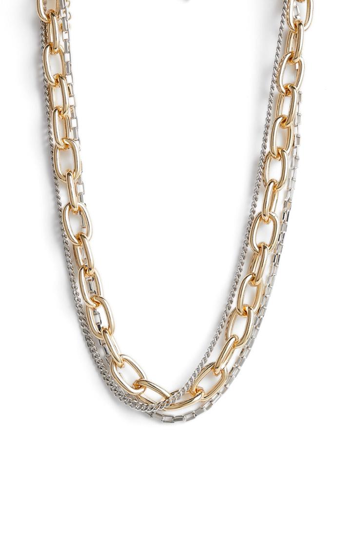 Women's Rebecca Minkoff Tubular Multi-chain Short Necklace