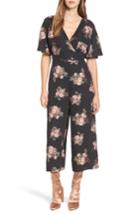 Women's June & Hudson Short Sleeve Jumpsuit - Black