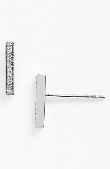 Women's Bony Levy 'prism' Diamond Bar Stud Earrings (nordstrom Exclusive)