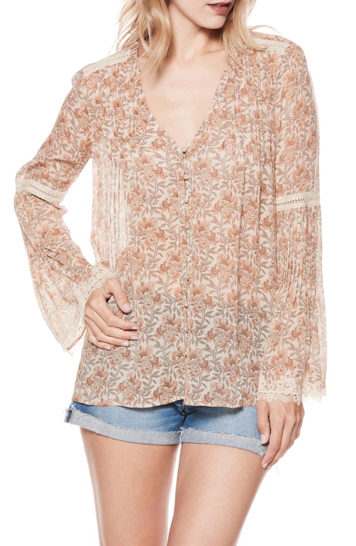 Women's Vince Camuto Sleeveless Side Drawstring Rumple Blouse